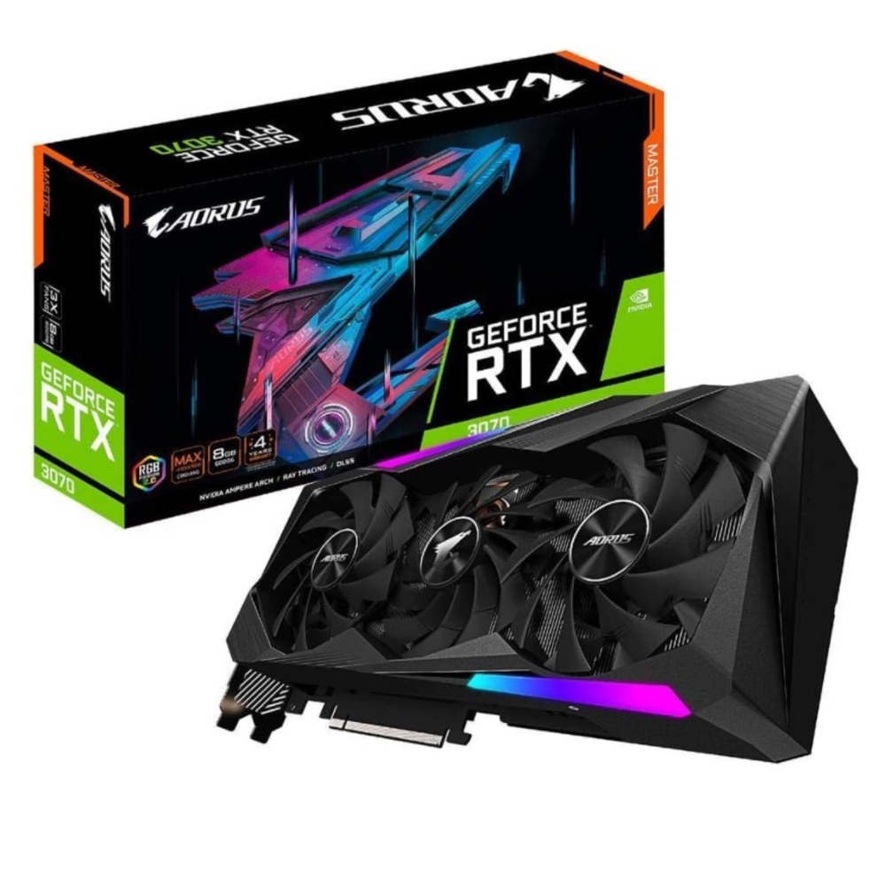 GIGABYTE AORUS GeForce RTX 3070 Master 8G Graphics Card • 3X WINDFORCE Fans‎